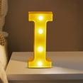 thumbnail image 1 of PRETXORVE Led Letter Light Decoration, Illuminated Letter Sign, Suitable for Home Party, Wedding Decoration, Letters Light Up, Battery Powered, for Christmas and Birthday Party Decoration, 1 of 4