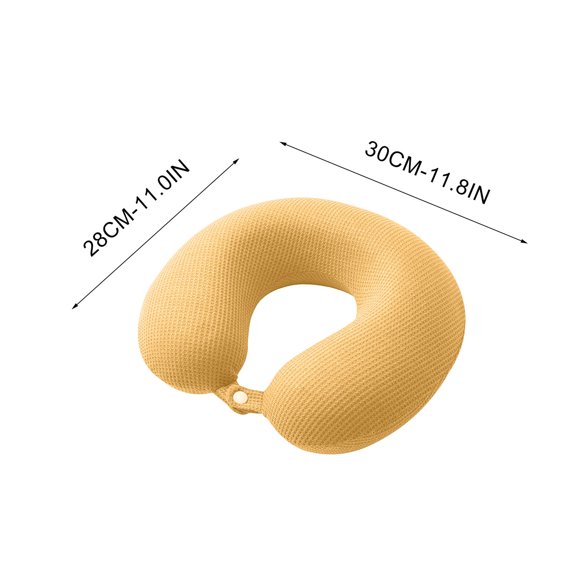PRETXORVE Memory Cotton U-shaped Pillow Core Neck Nap Pillow Travel Slow U-shaped Neck Pillow