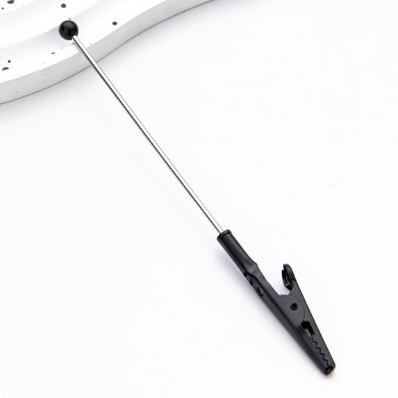 PRETXORVE Metal Clip Wholesale Elementary School Student Beaded Business Card Clip Metal Toothed Note Clip