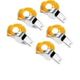 thumbnail image 1 of PRETXORVE Metal Referee Whistle Stainless Steel Extra Whistle with Lanyard Suitable for School Sports Football Basketball 4Pc Set, 1 of 3