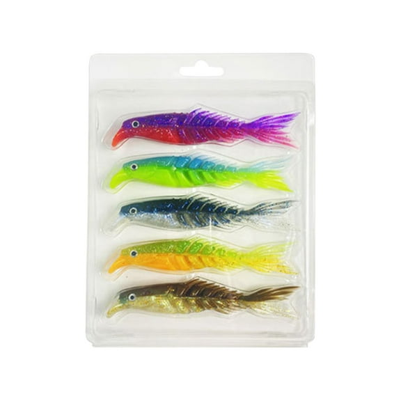 PRETXORVE Mino Fish Color Multi-Fish Soft Bait Multi-Size Scissor Tail Soft Soft Bait (Mixed Packaging)