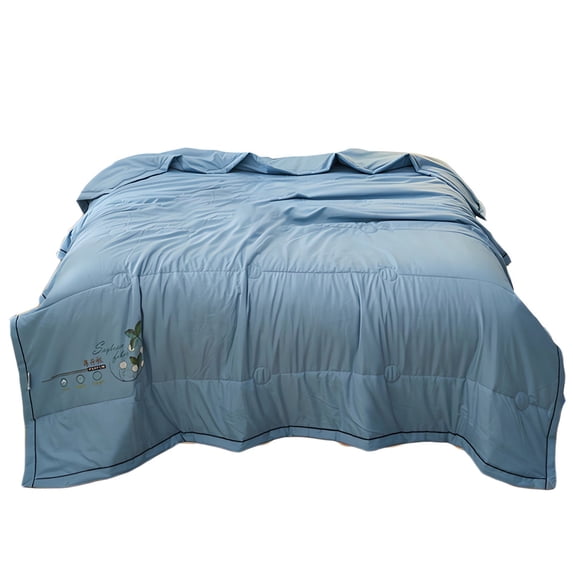 PRETXORVE Mint Summer Cool Quilt Summer Mosquito Repellent Quilt Double Conditioned Quilt Washable Cotton Quilt Thin Color Quilt