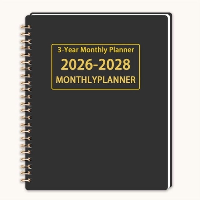 PRETXORVE Monthly Planner -2027-2028 3-Year Notebook
