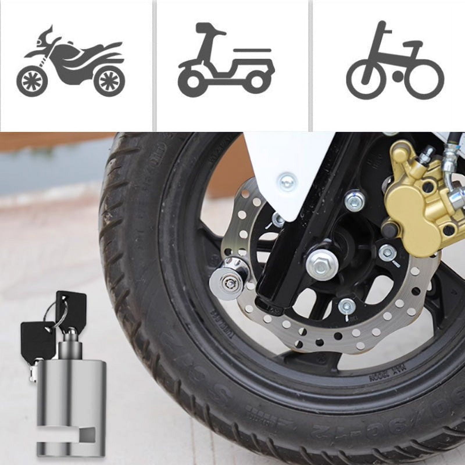 BIGLUFU Motorcycle Safety Lock 3ft 100cm Heavy Duty Anti Theft Chain Hardened Steel for Scooter Bike Gate Walmart