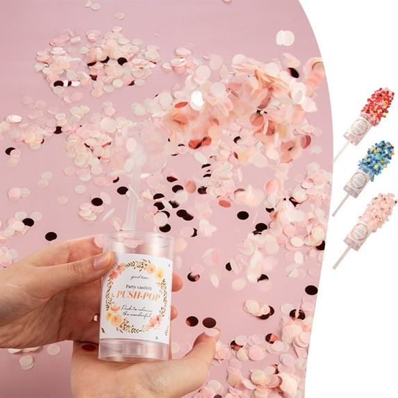 PRETXORVE Multicolor Confetti with Confetti Popper Confetti Poppers Colorful Confetti Party Poppers Celebration Birthday Graduation