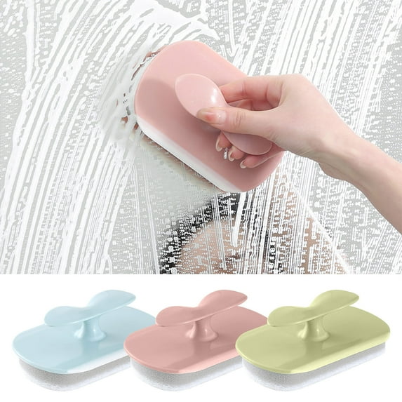 PRETXORVE New Multifunctional Cleaning Brush Three In One Glass Wiper Household Kitchen Stove Bathroom Cleaning Tool
