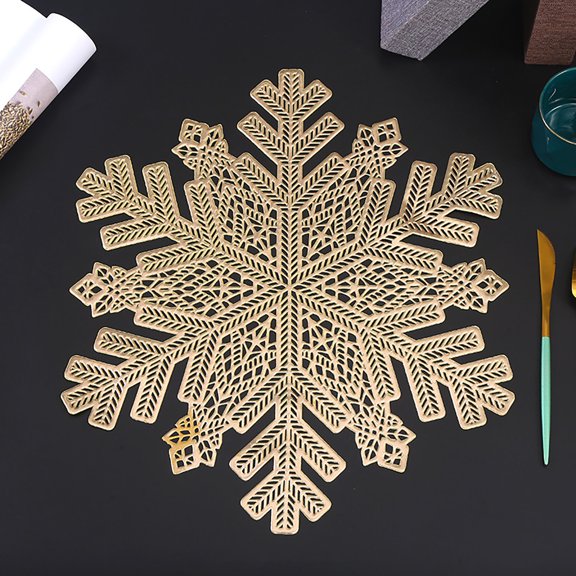 PRETXORVE PVC Hollow Insulation Pad Table Bowl Mats Home Decor Heat Placemat