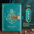 thumbnail image 1 of PRETXORVE Password Notebook with Lock B6 Leather Notebook Student High Appearance Diary Notebook Notes, 1 of 3
