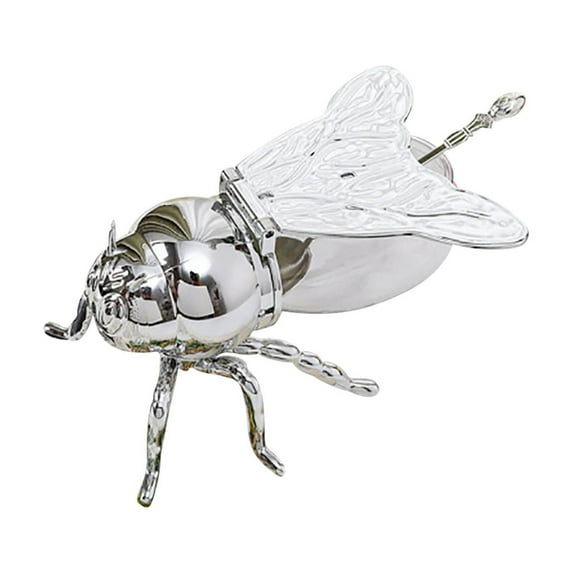 PRETXORVE Plastic Bee Cup Storage High-End Kitchen Storage White Can Soy Seasoning Dry Food Storage Box