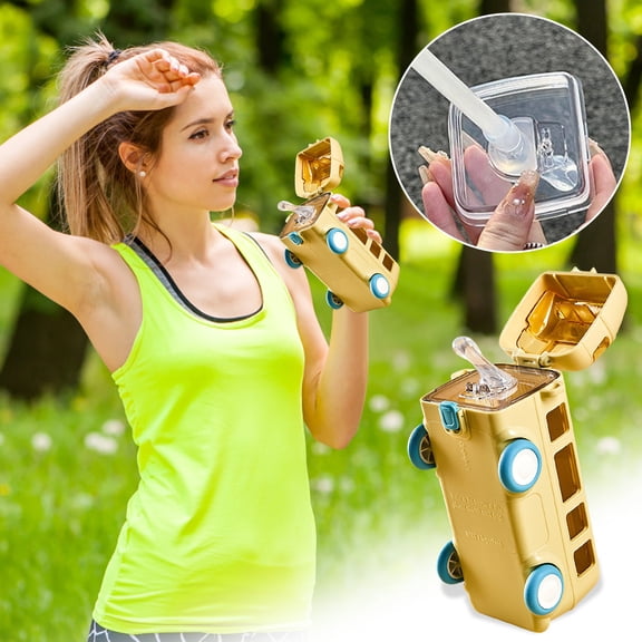 PRETXORVE Portable Water Cup Bus, Car, Children's Straw Water Cup, Cute Plastic Cup, Portable Outdoor Bounce Cap Cup Can Hold 500ml Of Liquid