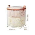 thumbnail image 1 of PRETXORVE Quilt Storage Bag Transparent Quilt Packaging Moving Bag Household Large Capacity and Proof Clothing Sorting Box 100L-140L-180L-210L, 1 of 3