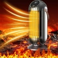 thumbnail image 1 of PRETXORVE Remote-Controlled Ceramic Heater Warm Heater Office Living Room Bathroom Bedroom Home Use, 1 of 9