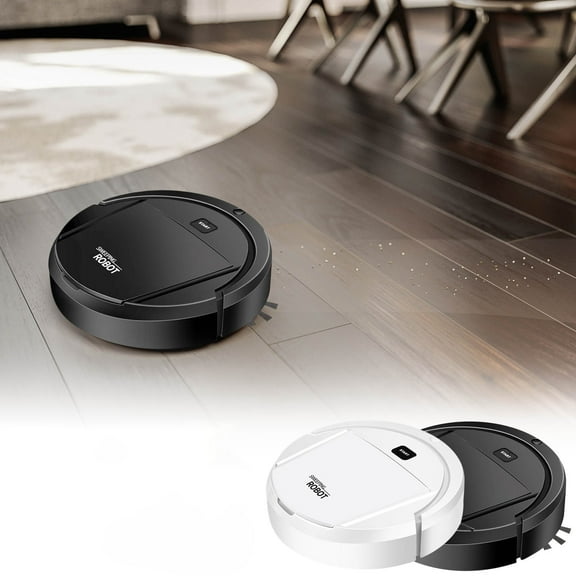 PRETXORVE Robot Vacuum Cleaner Sweeping Robot Ultra Slim Quiet Cleans Hard Floors to Medium-Pile Carpets Integral Memory Multiple Cleaning Modes Vacuum