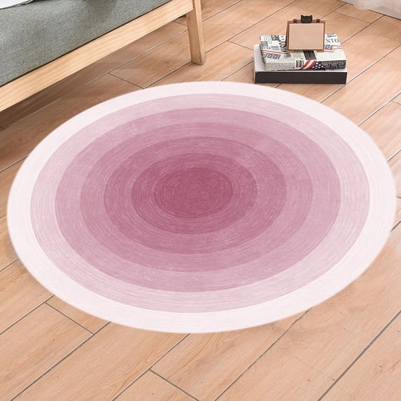 PRETXORVE Round Carpet Living Room Cream Wind Sofa Coffee Table Bedroom Bedside Study Soundproof Floor Cushion