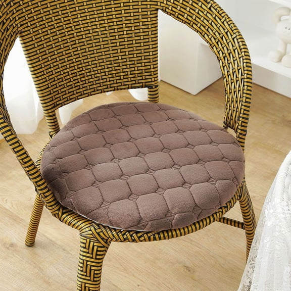 PRETXORVE Round Plushs Cushion Tatami Chair Cushion Fart Cushion Floor Round Stool Dining Table Dining Chair Round Cushion Seat Cushion Winter