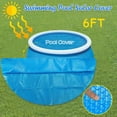 thumbnail image 1 of PRETXORVE Round Pool Cover Protector 6Ft Foot Above Ground Blue Protection Swimming Pool, 1 of 6