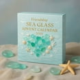 thumbnail image 1 of PRETXORVE Sea Glass Friendship Christmas Countdown Calendar 24 Days with Sea Glass Decorations Friendship Pendant Gift Family, 1 of 6