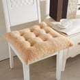 thumbnail image 1 of PRETXORVE Seat Cushion, Chair Cushions, Office Chair Cushion, Lambswool 9 Pin Cushion Office Thickened Cushion Winter Dormitory Soft Cushion Double-sided Heightened Chair Cushion Fart Pad Warm Pad, 1 of 6