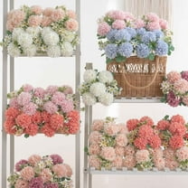 PRETXORVE Simulation Artificial Flower 7 Bouquets Of Artificial Table Tennis Chrysanthemum Artificial Outdoor Flowers for Indoor/Outdoor Hanging Flowerpot Decorations