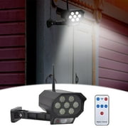 PRETXORVE Simulation Monitoring Fake Camera Induction Wall Lamp LED Strong Remote Control Wireless Monitoring Lamp