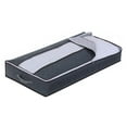 thumbnail image 1 of PRETXORVE Size Bed Storage Bag with Zipper Transparent Window Clothes Quilt Blanket Bedding Storage Bag, 1 of 1