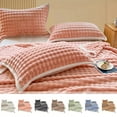 thumbnail image 1 of Holiday Savings Clearance! PRETXORVE Soft Bubble Fleece Blanket Warm and Soft Single Layer Double-sided All-season Solid Color Plush Blanket, 1 of 7
