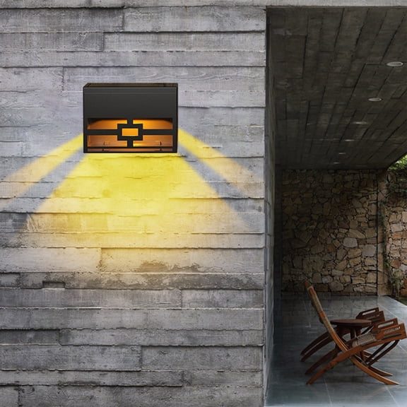 PRETXORVE Solar Lights Outdoor, Solar Street Light, Ip55 Waterproofs Outdoor Solar Street Light, Dusk to Dawning, Led Floods Light with Motion Sensor and Constant Rgb Light