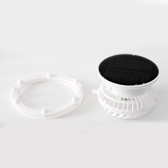 PRETXORVE Solar Power Fan Hat Rotatable Removable Fan Accessories Solar Power Fan Accessories