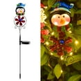 thumbnail image 1 of PRETXORVE Solar Powered Christmas Snowflake Penguin Ground Lights Outdoor Garden Decorative Lights, 1 of 3