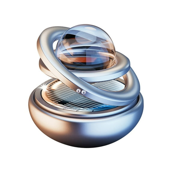 PRETXORVE Solar Powered Rotating Aluminum Star Hanging