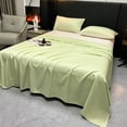 thumbnail image 1 of PRETXORVE Solid Color Ease Friendly Washable Sheets Luxurious Silk Bedding, 1 of 6