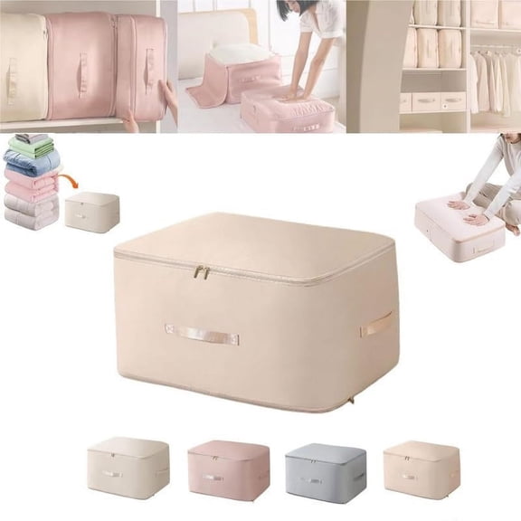 PRETXORVE Space Saving Self Compression Organizer Compression Duvet Storage Bag Large Capacity Self Compression Moving Organizer Bags Moving Bags