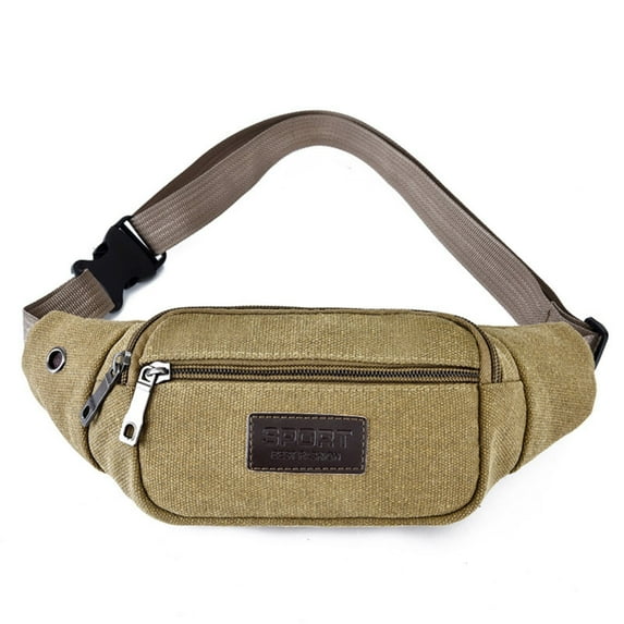 Summer Savings! PRETXORVE Sports Waist Bag for Men and Women, Casual Outdoor Sports Bag, Running Mobile Phone Canvas Bag