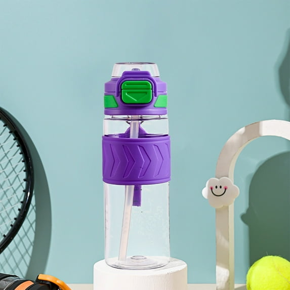 PRETXORVE Sports Water Bottle, 600ml, Large Capacity Drinking Spout Portable Drawstring Water Bottle