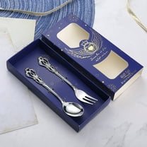 PRETXORVE Stainless Steel Silvers Flatware Set Mirror Polished Cutlery Utensil Set Durables Home Kitchen Eating Tableware Set Include Fork Spoonwasher Safe