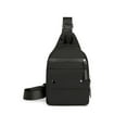 thumbnail image 1 of PRETXORVE Strap Bag Crossbody Backpack with Headphone Hole Strap Backpack Hiking Backpack Multipurpose Crossbody Chest Bag, 1 of 6