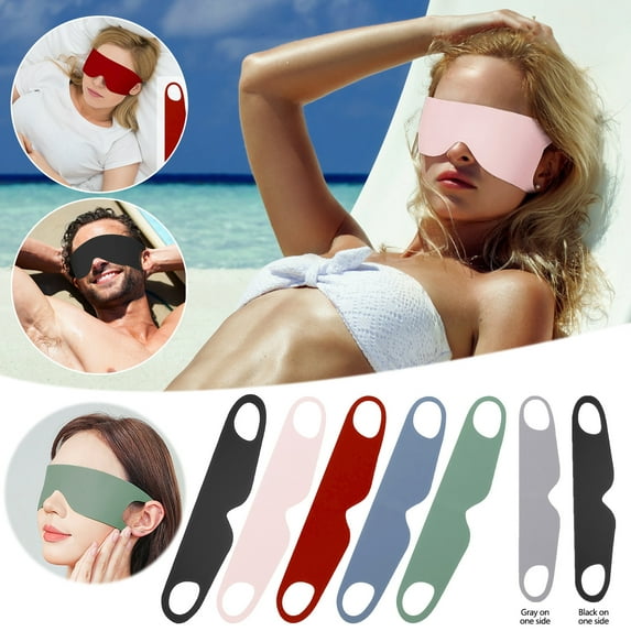 PRETXORVE Summer Ice Silk Eye Mask Outdoor Travel Shade Eye Mask Home Sleep Protection Eye Masks