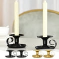 thumbnail image 1 of PRETXORVE Taper Candle Holders - Small Candlestick, Thicker Metal Candle Sticks Set for Wedding Christmas Party Dining Table Table Centerpiece Decor, 2Pcs, 1 of 8
