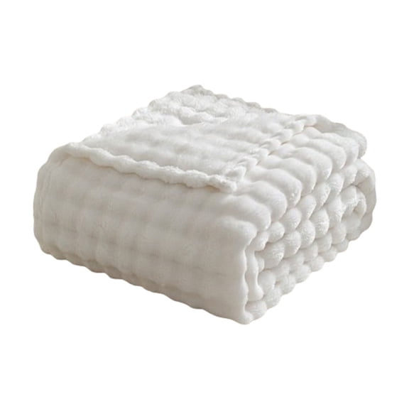 PRETXORVE Throw Blanket, Down Blanke Nap Blanket Sofa Blanket Imitation Down Blanket Milk Blanket