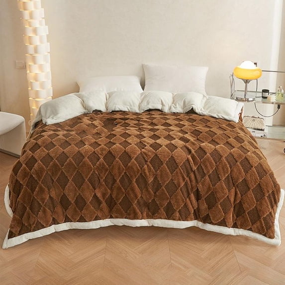 PRETXORVE Throw Blanket, Multifunctional Cover Blanket Napping Blanket Flannel Gift Small Blanket Napping Blanket Color Flannel Blanket