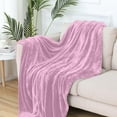thumbnail image 1 of PRETXORVE Throw Blanket, Solid Color Flannel Blanket Summer Conditioning Blanket Office Nap Blanket -layer Double-sided Flannel Blanket all Season Thin Blanket, 1 of 8
