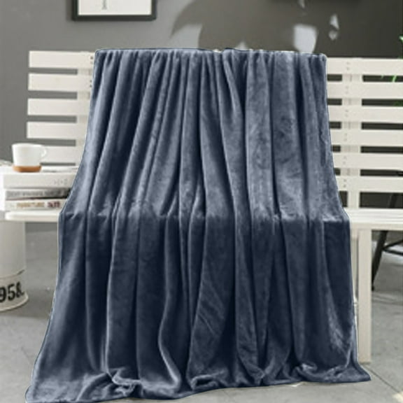 PRETXORVE Throw Blanket, Super Soft Warm Solid Warm Fleece Blanket Throw Rug Sofa Bedding