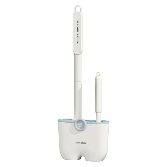 PRETXORVE Toilet Brush, Toilet Bowl Brush and with 2 Type Brush(Rubber Brush + Slit Brush) Toilet Bowl Brush Clean Every Corner of The Toilet
