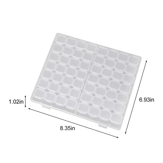 PRETXORVE Transparent Partition Assembly Jewelry Storage Box, Earring Ring Partition Assembly Jewelry Box, Jewelry Box Storage Box, Jewelry Partition Portable Sorting Box