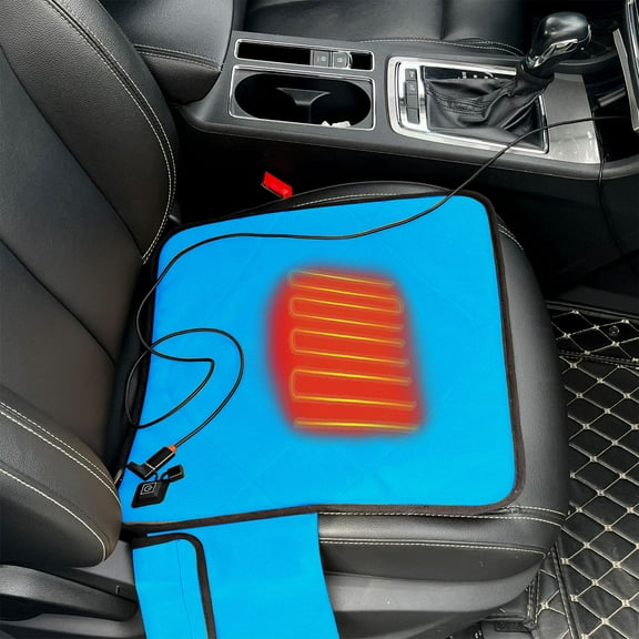 PRETXORVE USB Heating Seat Cushion,Portable Heated Seat Cushion,Car Heated Seat Cover Foldable Heating Pad With 3 Temperature For Fishing, Hunting