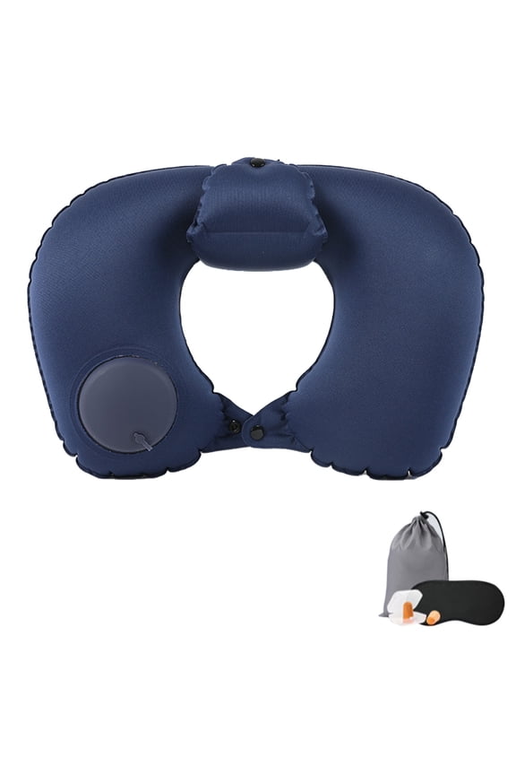 Upgrade The Rear Neck and Raise The Inflatable U Pillow Milk Silk Inflatable Pillow Portable Travel Pillow Tpu Press Inflatable Pillow Chair Back Pillow