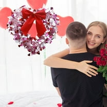 PRETXORVE Valentine's Day Decoration Heart Shape Garland Home Decoration Wedding Room Decoration Western Valentine's Day Wedding Car Decoration