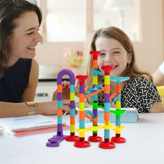 PRETXORVE Various Track Ball Slide Building Blocks Diy Maze Assembly toy Suitable for 3-12 Year Old Boys and Girls Educational Intelligence toy
