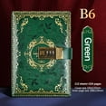 thumbnail image 1 of PRETXORVE Vintage B6 Notebook with Password Protection, Locked Diary, Student Stationery, B6 Size, Diary Book with Password Lock, 1 of 7