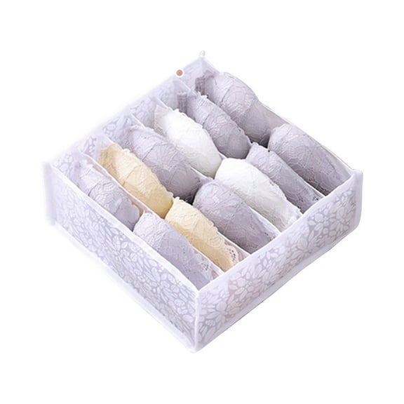 PRETXORVE Wardrobe Clothes Organizer, Compartment Clothes Organizer with Support, Foldable Washable Laundry Drawer Organizer with Handle